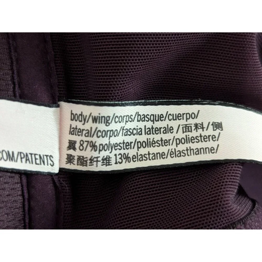 Knockout by Victorias Secret Purple Front-Close Sports Bra 36C Adjustable Straps - Picture 8 of 9